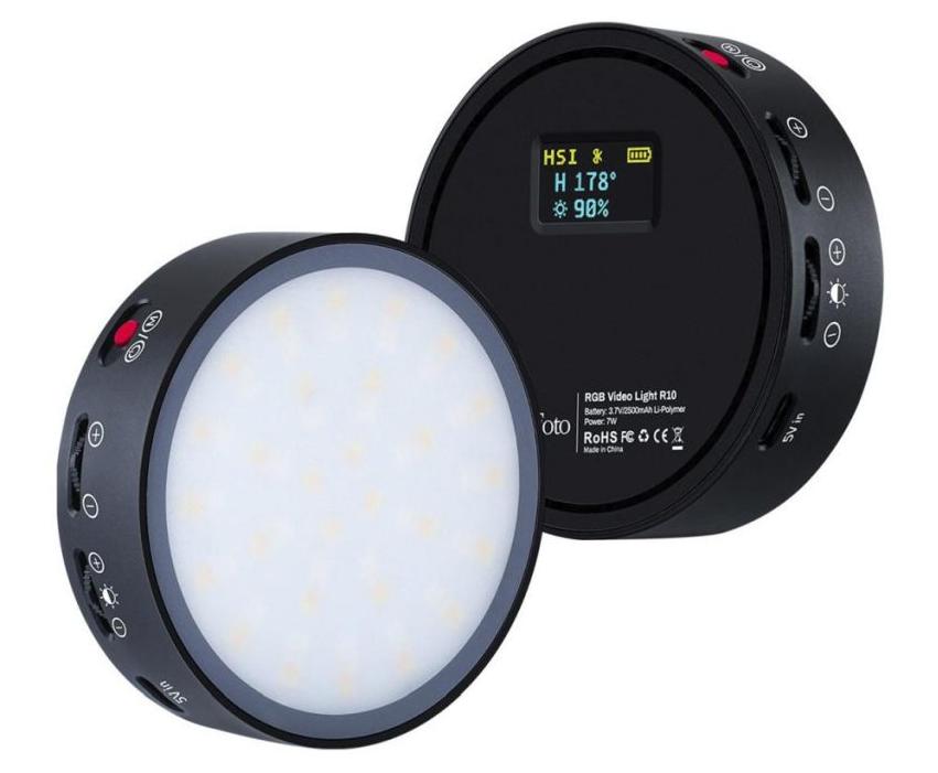 Luz LED regulable y portátil para fotografía y vídeo LituFoto R10.