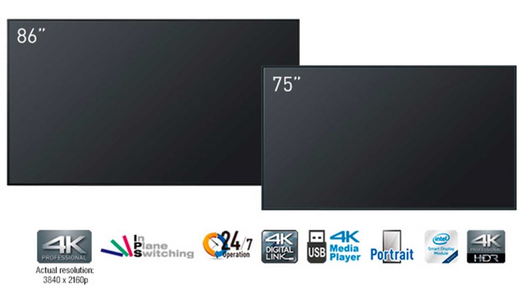 Nuevas pantallas 4K ultrabrillantes Panasonic de la serie SQ1H