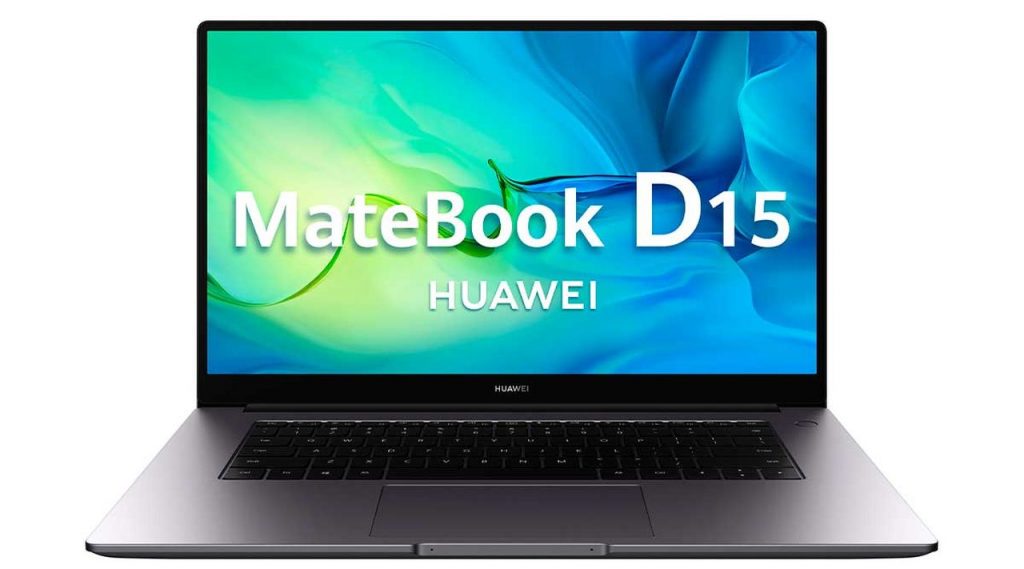 Vista frontal del Huawei MateBook D 15 2021.