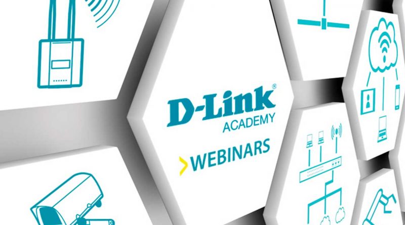 Logotipo de D-Link Academy Webinars.