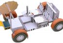Versión simplificada del vehículo rover lunar.