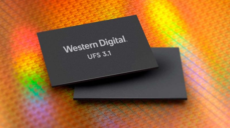 Plataforma flash integrada UFS 3.1 de Western Digital.