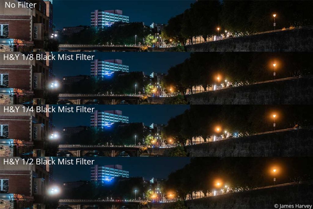 Diferencias entre una foto sin filtro y con los filtros Black Mist