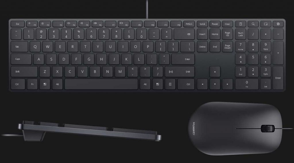 Detalles del ratón y el teclado del Huawei MateStation S
