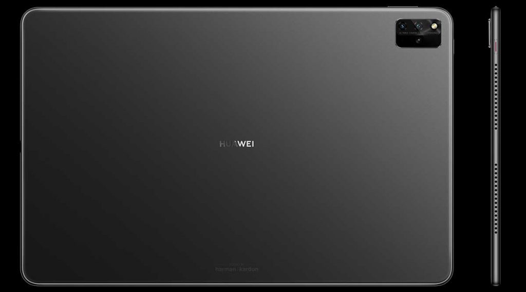 Trasera y perfil de la nueva tableta de Huawei
