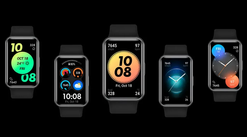 Diferentes diseños de fondo de pantalla del Huawei Watch Fit New