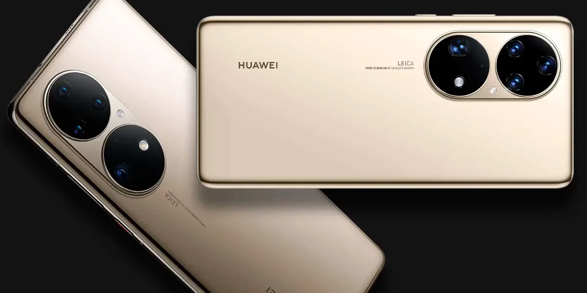 Huawei P50 Pro de color dorado